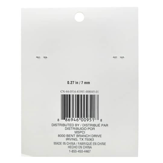 12 Packs: 340 ct. (4,080 total) White Circular Number Beads by Creatology™, 7mm